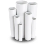 مواسير UPVC ضغط 15 بار قطر خارجي 33.7 مم سمك 2.7 مم لون أبيض