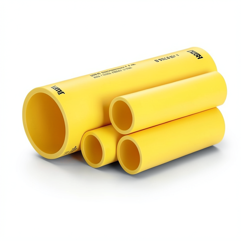 HDPE Pipes PE 80 Pressure 8 Bar Outside Diameter 355 mm Thickness 21.1 mm Yellow | NEPROPLAST
