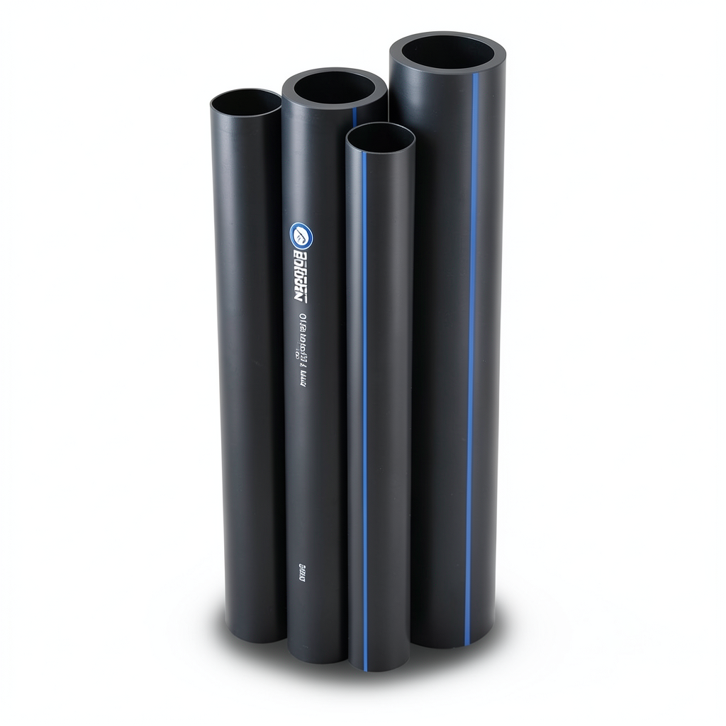 مواسير HDPE PE 80 ضغط 8 بار قطر خارجي 140 مم سمك 8.3 مم لون اسود | نيبروبلاست
