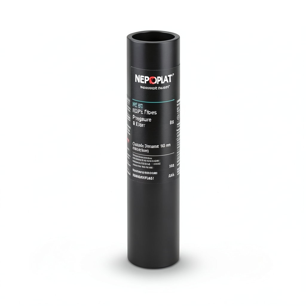 Neproplast HDPE Pipes PE 80 Pressure 8 Bar Outside Diameter 160 mm Thickness 9.5 mm Black | NEPROPLAST