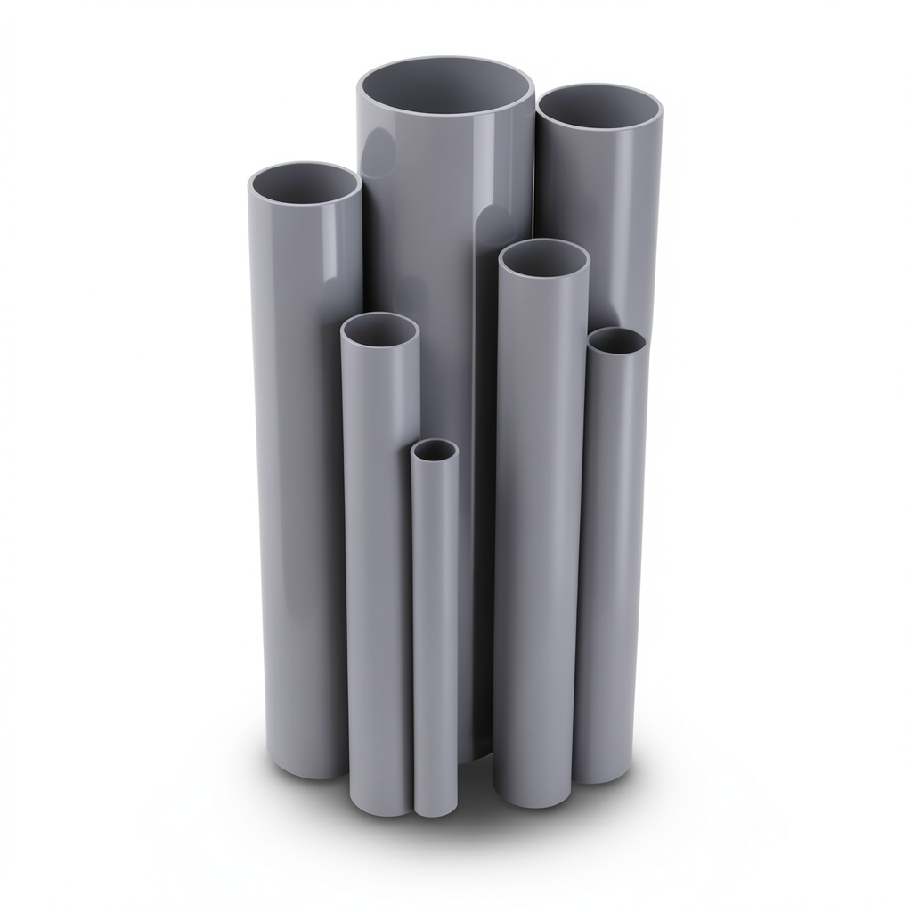 UPVC Pipes Nominal Pressure 24 Bar Outside Diameter 33.4 mm Thickness 3.4 mm Gray