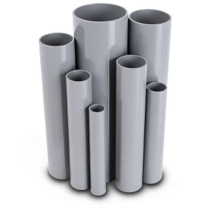 UPVC Pipes Nominal Pressure 24 Bar Outside Diameter 33.7 mm Thickness 4.0 mm Gray