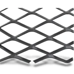 Hot Rolled Black Steel Expanded Metal Mesh Thickness 4.8 mm Width 1.22 m Length 6 m