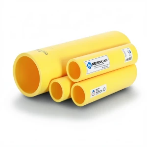 Neproplast HDPE Pipes PE 80 Pressure 8 Bar Outside Diameter 450 mm Thickness 26.7 mm Yellow | NEPROPLAST
