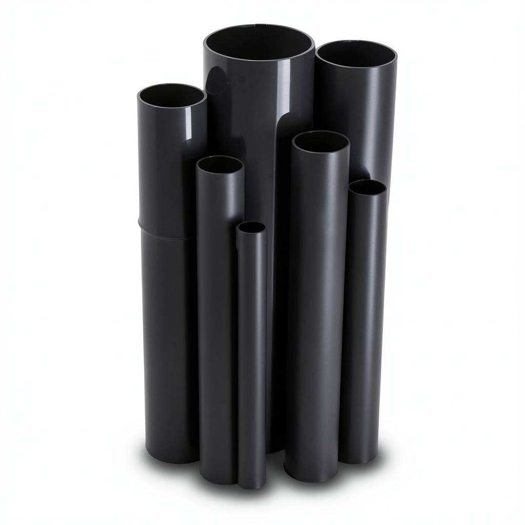 مواسير UPVC ضغط 33 بار قطر خارجي 33.4 مم سمك 4.5 مم لون اسود