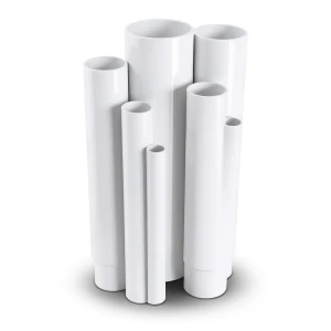 مواسير UPVC ضغط 33 بار قطر خارجي 33.7 مم سمك 5.2 مم لون أبيض