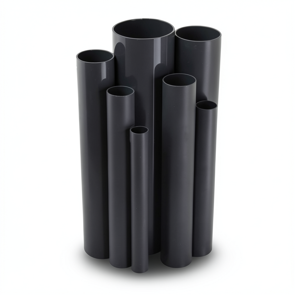UPVC Pipes Nominal Pressure 12 Bar Outside Diameter 42.1 mm Thickness 2.2 mm Black