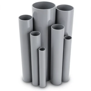 UPVC Pipes Pressure 33 Bar Outside Diameter 33.7 mm Thickness 5.2 mm Gray