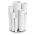 مواسير UPVC ضغط اسمي 15 بار قطر خارجي 26.9 مم سمك 2.5 مم لون أبيض