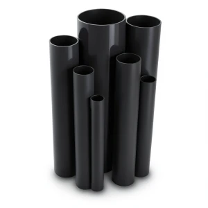 مواسير UPVC ضغط 15 بار قطر خارجي 26.9 مم سمك 2.5 مم لون اسود