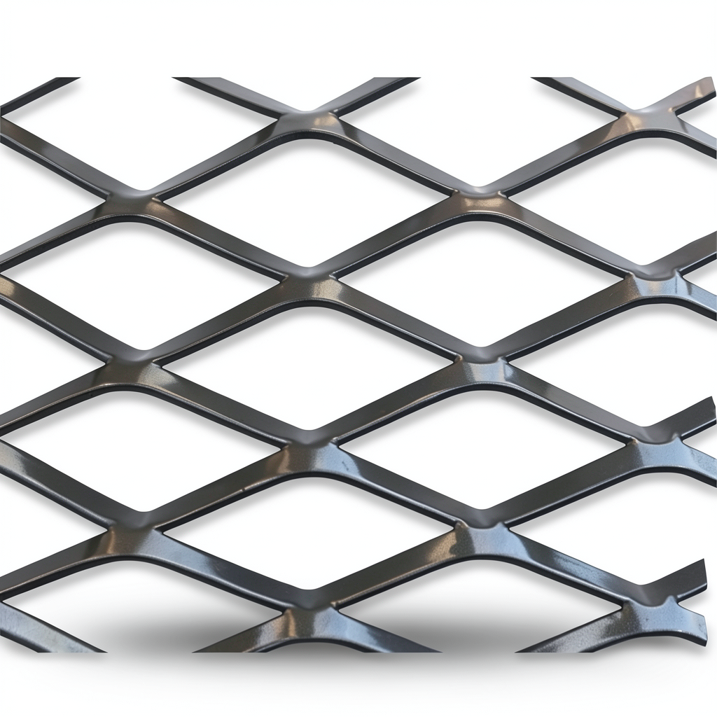 Hot Rolled (Black) Steel Expanded Metal Mesh Thickness 2.8 mm Width 1.22 m Length 5 m