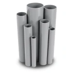 مواسير UPVC ضغط 26 بار قطر خارجي 26.9 مم سمك 3.4 مم لون رمادي
