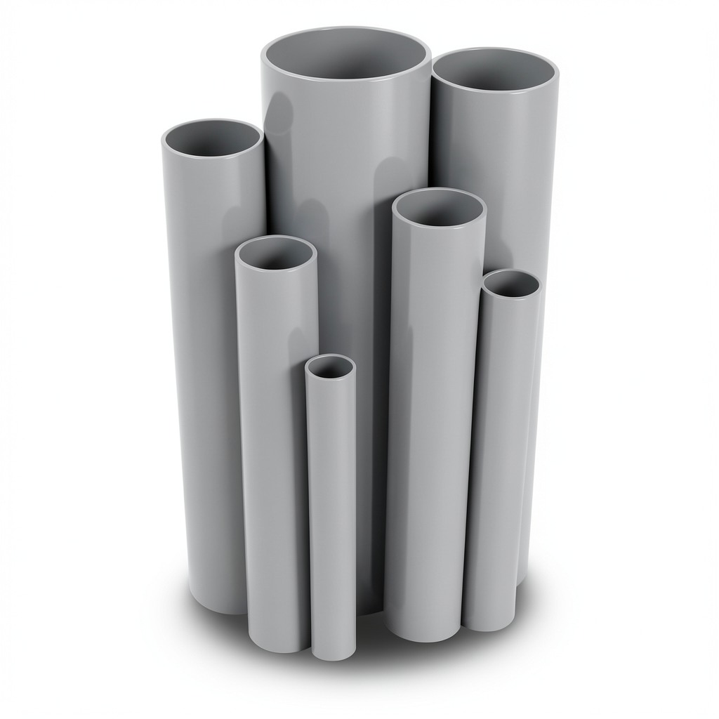 UPVC Pipes 26 Bar Pressure 26.9 mm Diameter 3.4 mm Thickness Gray