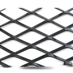 Hot Rolled Black Steel Expanded Metal Mesh 2.8 mm Thickness 1.22m Width 7m Length