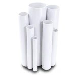 مواسير UPVC ضغط 36 بار قطر خارجي 26.9 مم سمك 4.5 مم أبيض