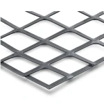 Hot Rolled Black Steel Expanded Metal Mesh Thickness 3.8 mm Width 1.22 m Length 7 m