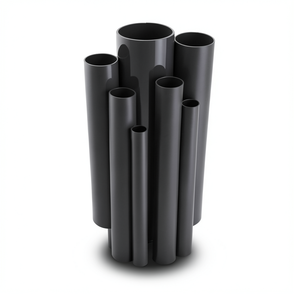 UPVC Pipes 36 Bar Pressure 26.9 mm Diameter 4.5 mm Thickness Black