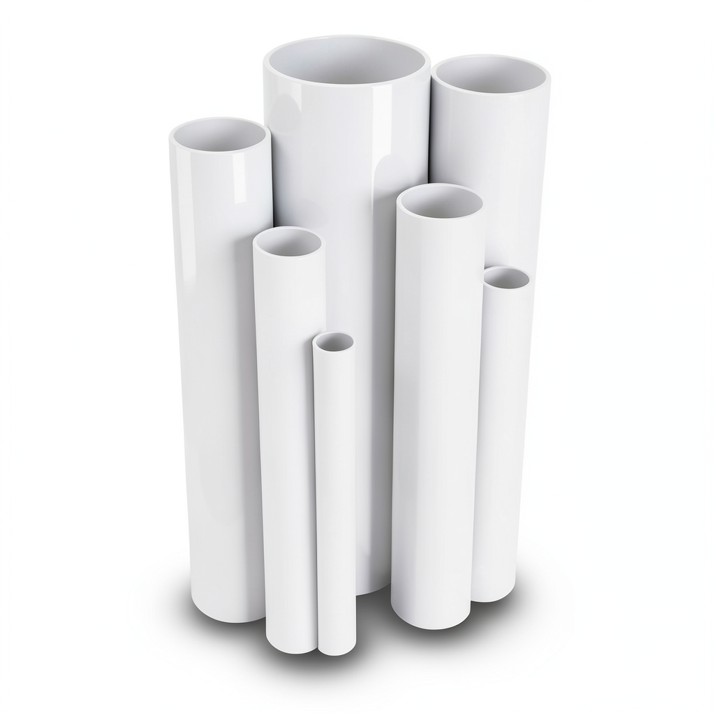 مواسير UPVC ضغط 26 بار قطر خارجي 26.6 مم سمك 2.9 مم لون أبيض