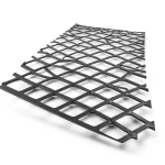 Hot Rolled Black Steel Expanded Metal Mesh Thickness 5.8 mm Width 1.22 m Length 5 m
