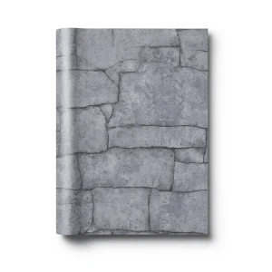 Stone Wallpaper Gray Color 10m x 0.53m, Model 1029747