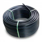 لفة أنابيب بلاستيك HDPE ضغط  16 بار [PE 100] قطر خارجي 110 مم  SDR 11  لون اسود مع خط ازرق | مصنع المنى
