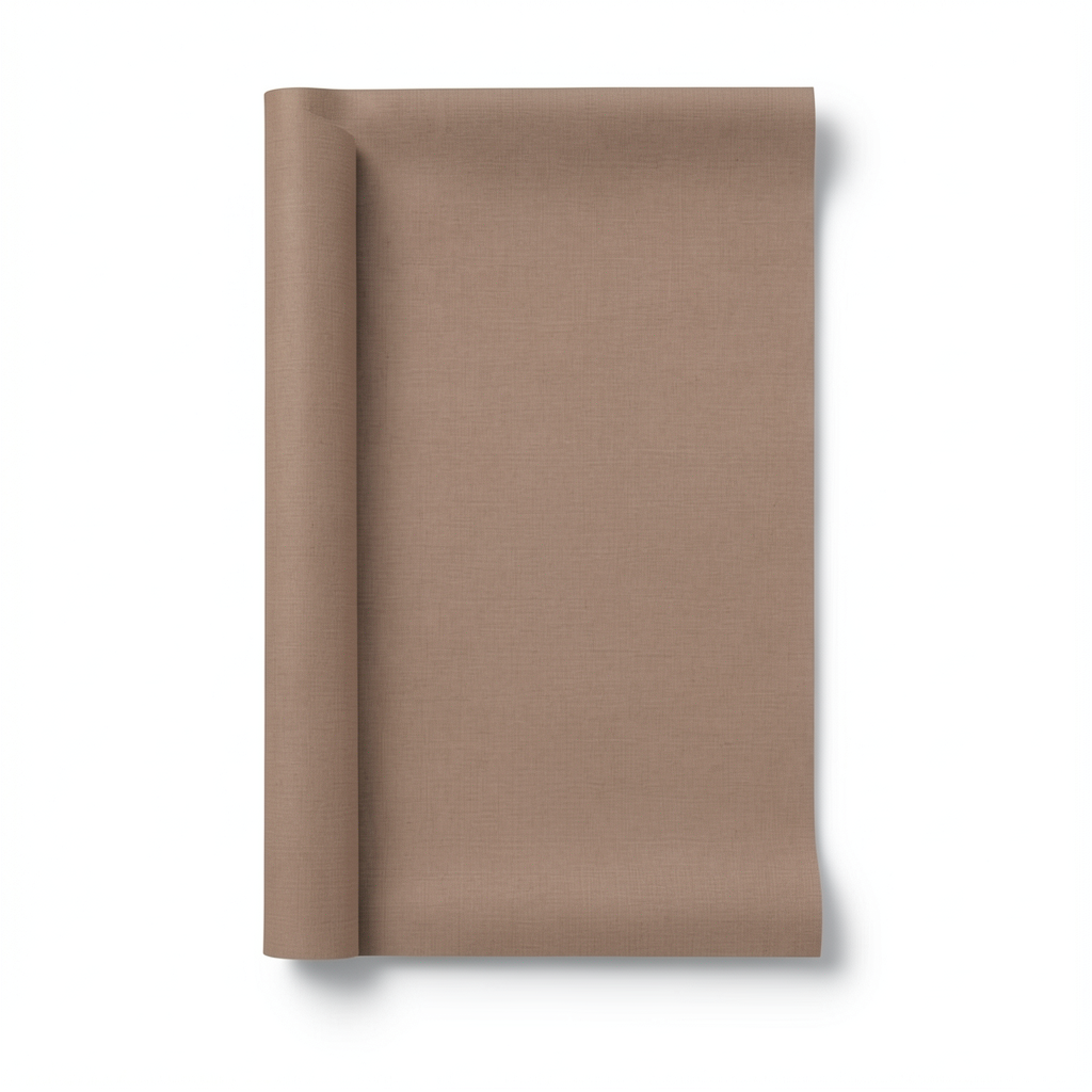 German Plain Wallpaper 10m x 0.53m Brown, Model 1026211