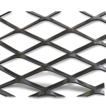 Hot Rolled Black Steel Expanded Metal Mesh Thickness 4.8 mm Width 1.22 m Length 6 m