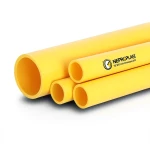 HDPE Pipes PE 80 Pressure 8 Bar Outside Diameter 140 mm Thickness 8.3 mm Yellow | NEPROPLAST