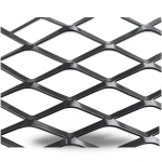 Hot Rolled Steel Expanded Metal Mesh 6 mm Thickness 1.22m Width 6m Length, Black