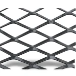 Hot Rolled Black Steel Expanded Metal Mesh 2.8 mm Thickness 1.22m Width 7m Length