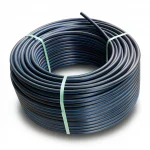 HDPE Plastic Coil Pipe  PN 10 Bar [PE 100] Outside Diameter 50 mm  SDR 17  Color Black with Blue Stripes | Almona Company