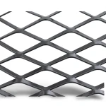 Hot Rolled Black Steel Expanded Metal Mesh 4.8 mm Thickness 1.22x7 m