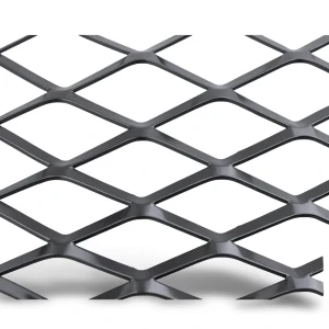 Hot Rolled Black Steel Expanded Metal Mesh 4.8 mm Thickness 1.22x7 m