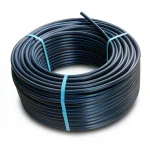 لفة أنابيب بلاستيك HDPE صغط  10 بار [PE 100] قطر خارجي 110 مم  SDR 17  لون اسود مع خط ازرق | شركة المنى
