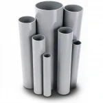 UPVC Pipes Modern Technology Nominal Pressure 9 Bar Outside Diameter 219.4 mm Thickness 9 mm Gray Colour