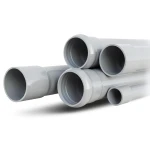 UPVC Pipes Nominal Pressure 6 Bar Outside Diameter 40 mm Thickness 1.8 mm Gray