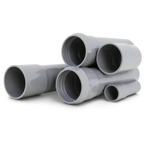 UPVC Pipes Nominal Pressure 6 Bar Outside Diameter 90 mm Thickness 2.7 mm Gray