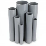 UPVC Pipes Modern Technology Nominal Pressure 9 Bar Outside Diameter 219.4 mm Thickness 9 mm Gray Colour