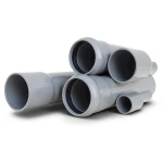 مواسير UPVC قطر خارجي 280 مم، سمك 8.2 مم، ضغط 6 بار، لون رمادي