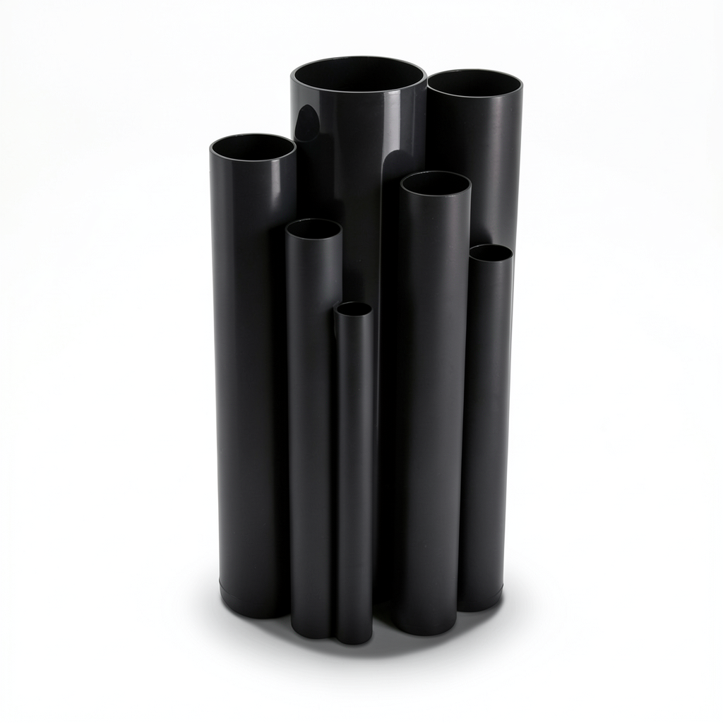 مواسير UPVC ضغط اسمي 12 بار قطر خارجي 42.1 مم سمك 2.2 مم لون اسود