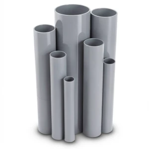 UPVC Pipes Nominal Pressure 12 Bar Outside Diameter 42.4 mm Thickness 2.7 mm Gray