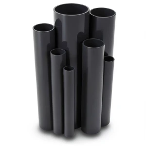 مواسير UPVC ضغط 12 بار قطر خارجي 42.4 مم سمك 2.7 مم لون اسود