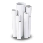 مواسير UPVC ضغط اسمي 15 بار قطر خارجي 26.9 مم سمك 2.5 مم لون أبيض