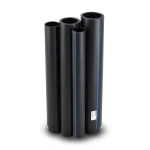 HDPE Pipes PE 80 Pressure 8 Bar Outside Diameter 355 mm Thickness 21.1 mm Black | NEPROPLAST