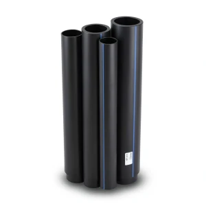 مواسير HDPE بولي إيثيلين عالي الكثافة PE 80 ضغط 8 بار قطر خارجي 355 مم سمك 21.1 مم أسود | نيبروبلاست