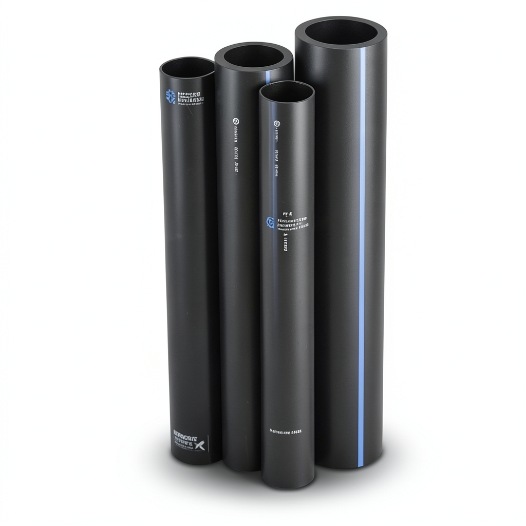 HDPE Pipes PE 80 Pressure 8 Bar Outside Diameter 400 mm Thickness 23.7 mm Black | NEPROPLAST