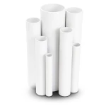 مواسير UPVC ضغط اسمي 26 بار قطر خارجي 26.9 مم سمك 3.4 مم لون أبيض