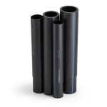 HDPE Pipes PE 80 Pressure 8 Bar Outside Diameter 450 mm Thickness 26.7 mm Black | NEPROPLAST