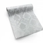 Italian Pattern Wallpaper Size 10m x 0.73m, Pale Grey Color, Model Z90020