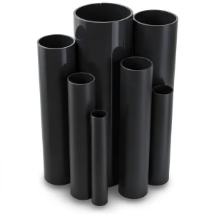مواسير UPVC ضغط 36 بار قطر خارجي 26.9 مم سمك 4.5 مم لون اسود